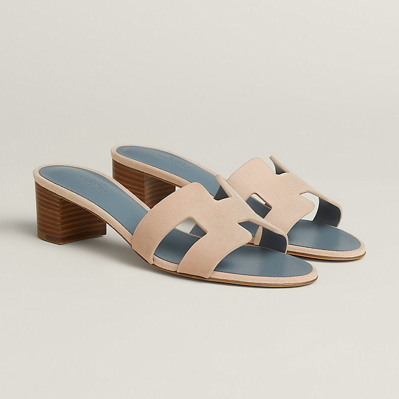 Sandales Oasis - Beige Nude Bleu Galet — image 1