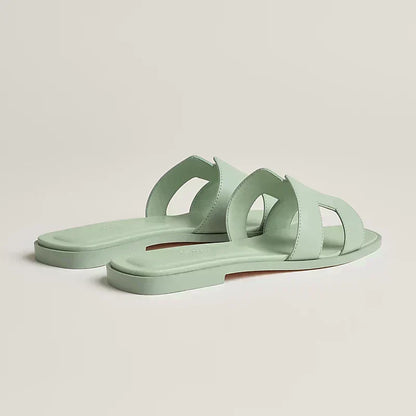 Hermes - Claquettes Vert d'eau — image 4