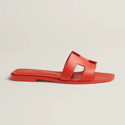 Hermes - Claquettes Orange capucine — image 5