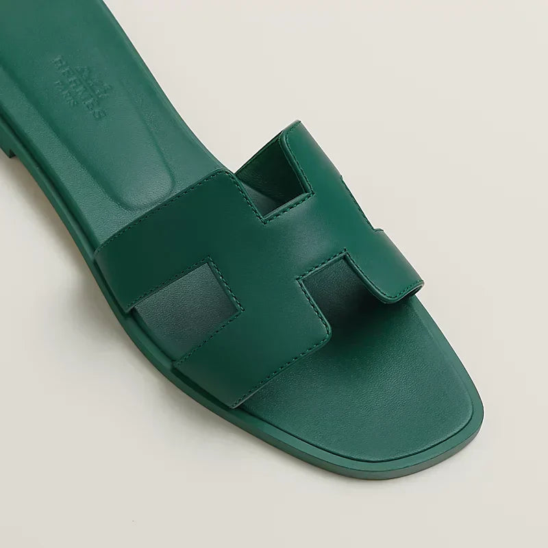 Hermes - Claquettes Vert viride — image 3
