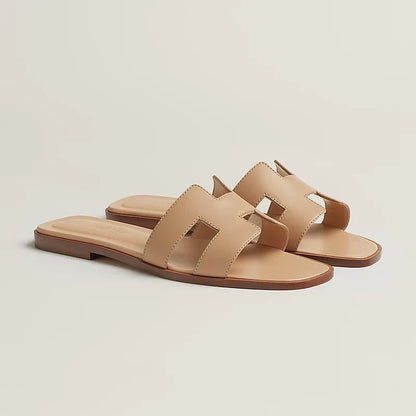 Hermes - Claquettes  Beige Natura — image 1