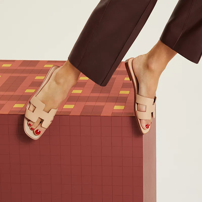Hermes - Claquettes  Beige Natura — image 2