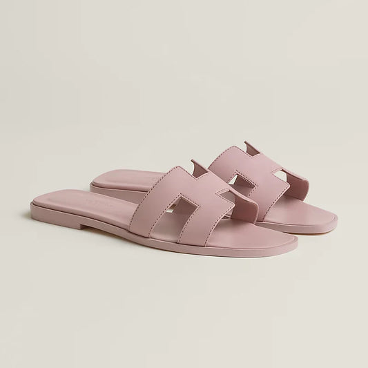 Hermes - Claquettes Rose Cancan — image 1