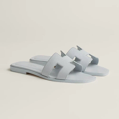 Hermes - Claquettes Bleu glacier — image 1