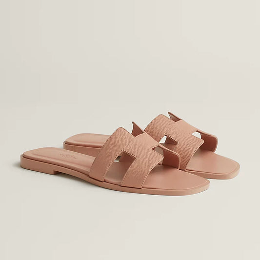 Hermes - Claquettes Beige perlino — image 1