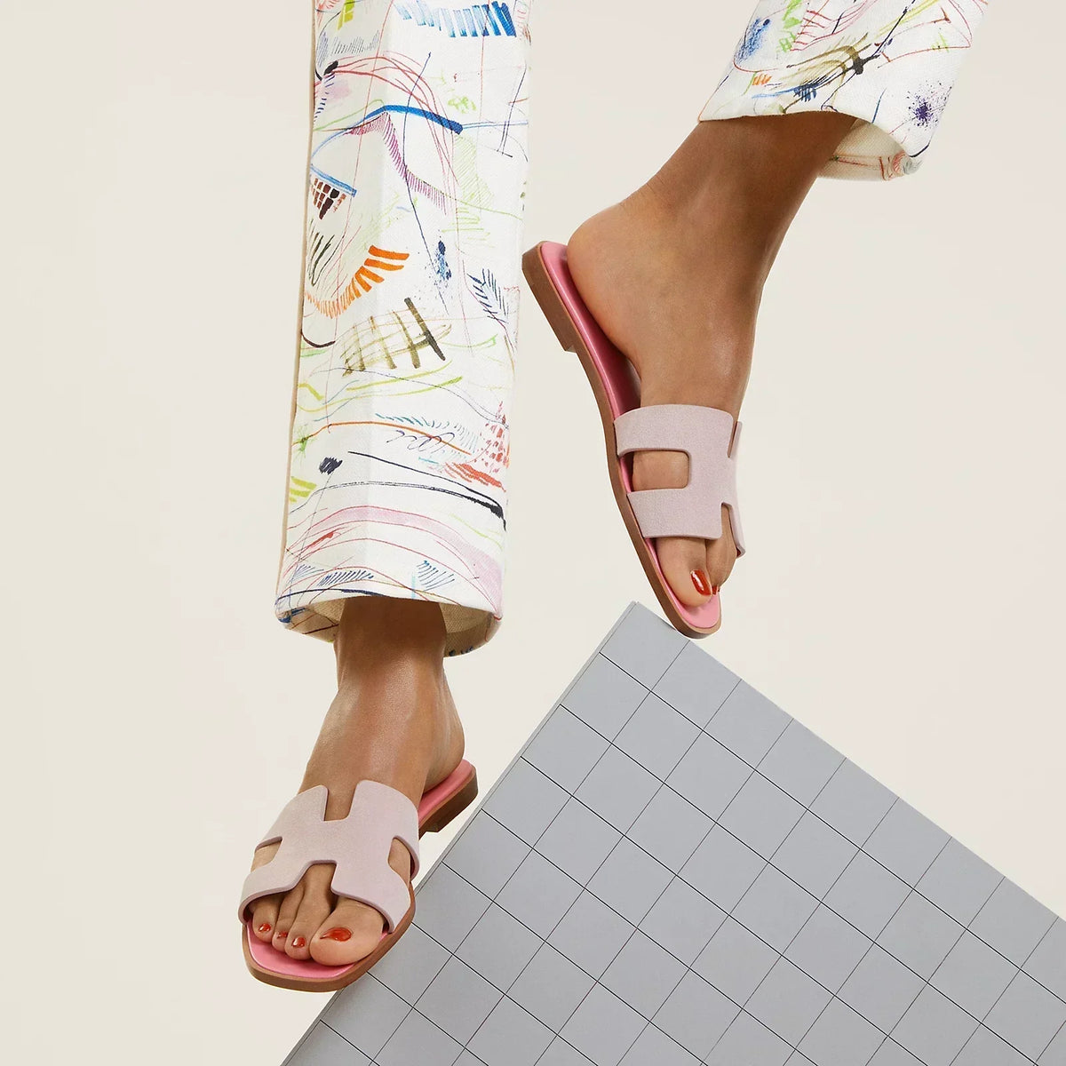 Sandales Oran - Porcelaine rose — image 2