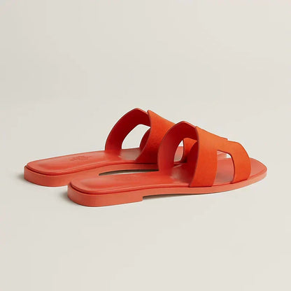 Hermes - Claquettes Orange Corail — image 4