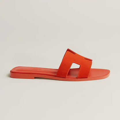 Hermes - Claquettes Orange Corail — image 5