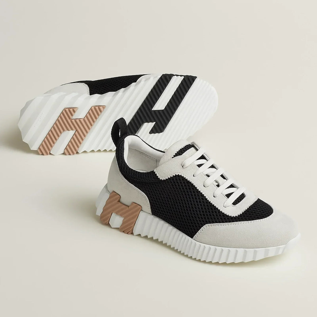Hermès Bouncing Cuir Noir et Blanc — image du produit