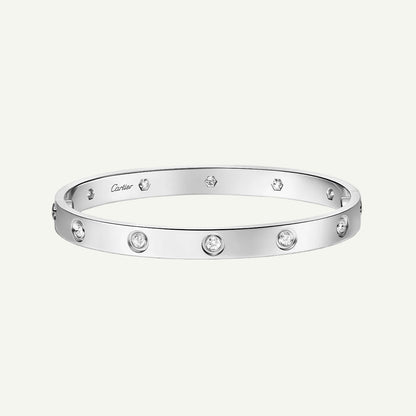 Cartier - Bracelet Love, 10 diamants Or Blanc — image 1