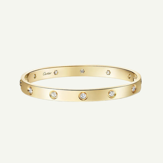 Cartier - Bracelet Love, 10 diamants Or Jaune — image 1