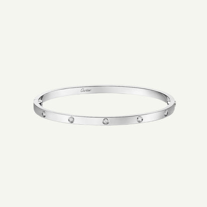 Cartier - Bracelet Love, 10 diamants Or Blanc — image 2