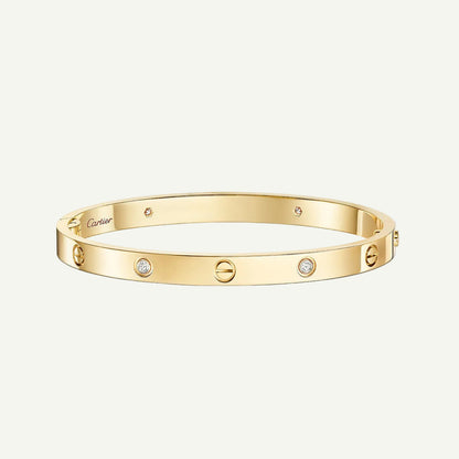 Cartier - Bracelet Love, 4 diamants Or Jaune — image 2