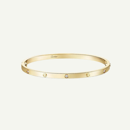 Cartier - Bracelet Love, 4 diamants Or Jaune — image 3